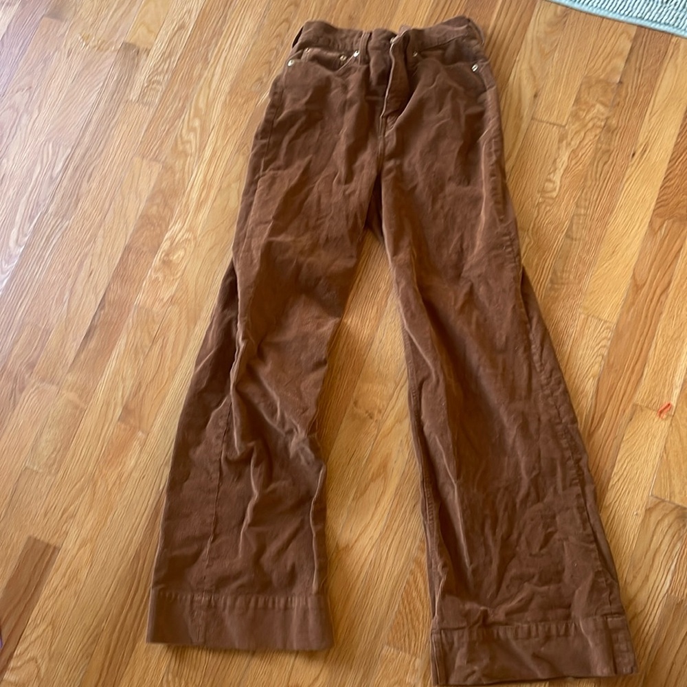J.Crew Wide Leg Corduroy Trousers